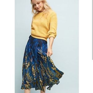 NWOT, size M, Ranna Gill Midnight Garden Skirt by Anthropologie